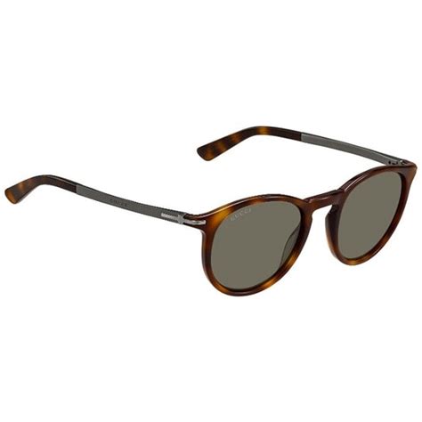 gucci mens gg1110 s round|Gucci Havana Men's Round Sunglasses GG1110/8E270.